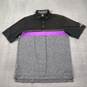 Footjoy Polo Shirt Adult Size Large Colorblock Short Sleeve FJ Golf Golfer Men's